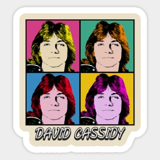 David Cassidy 80s Pop Art Style Sticker